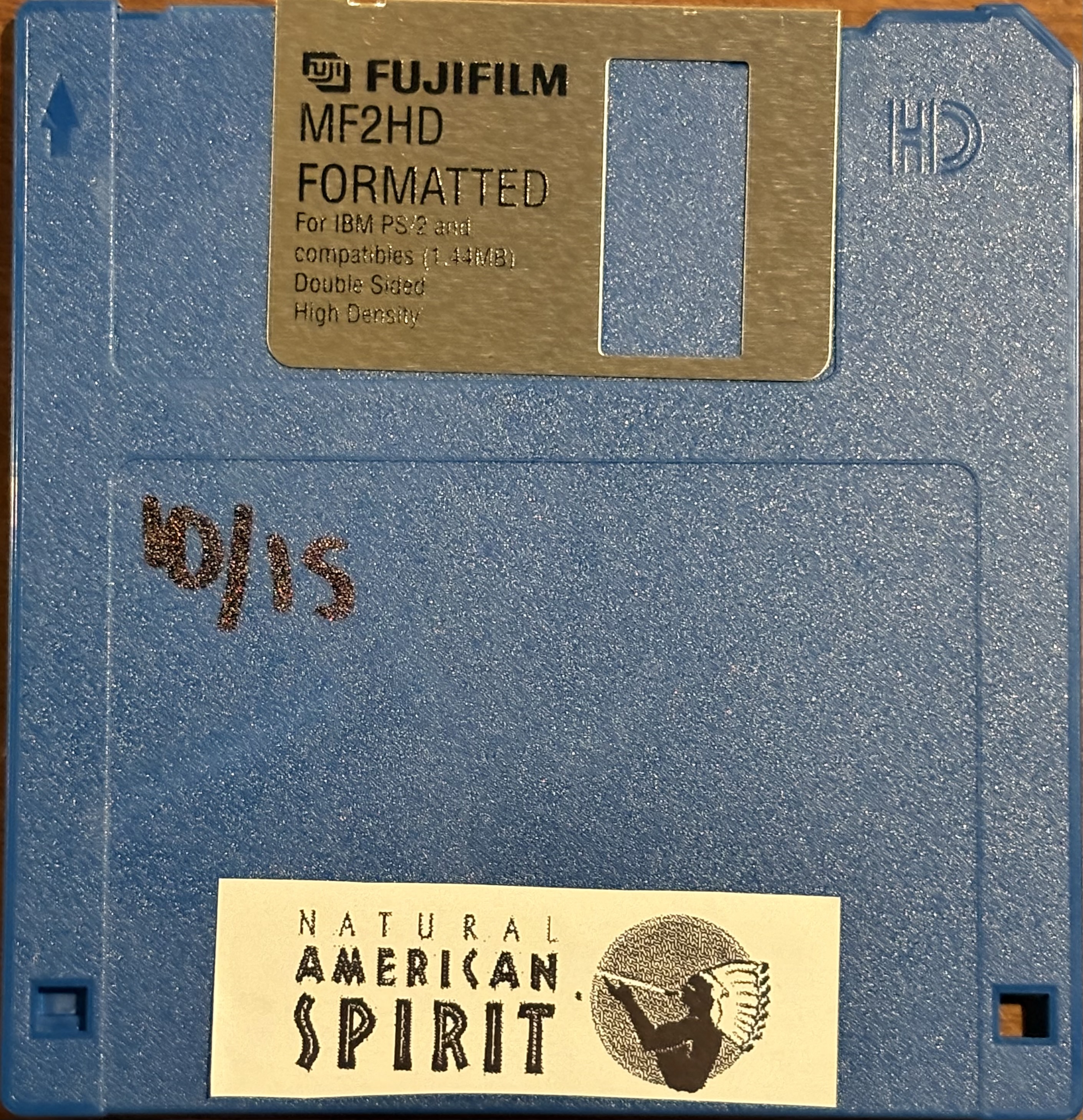 Blue Floppy Disk 4/15