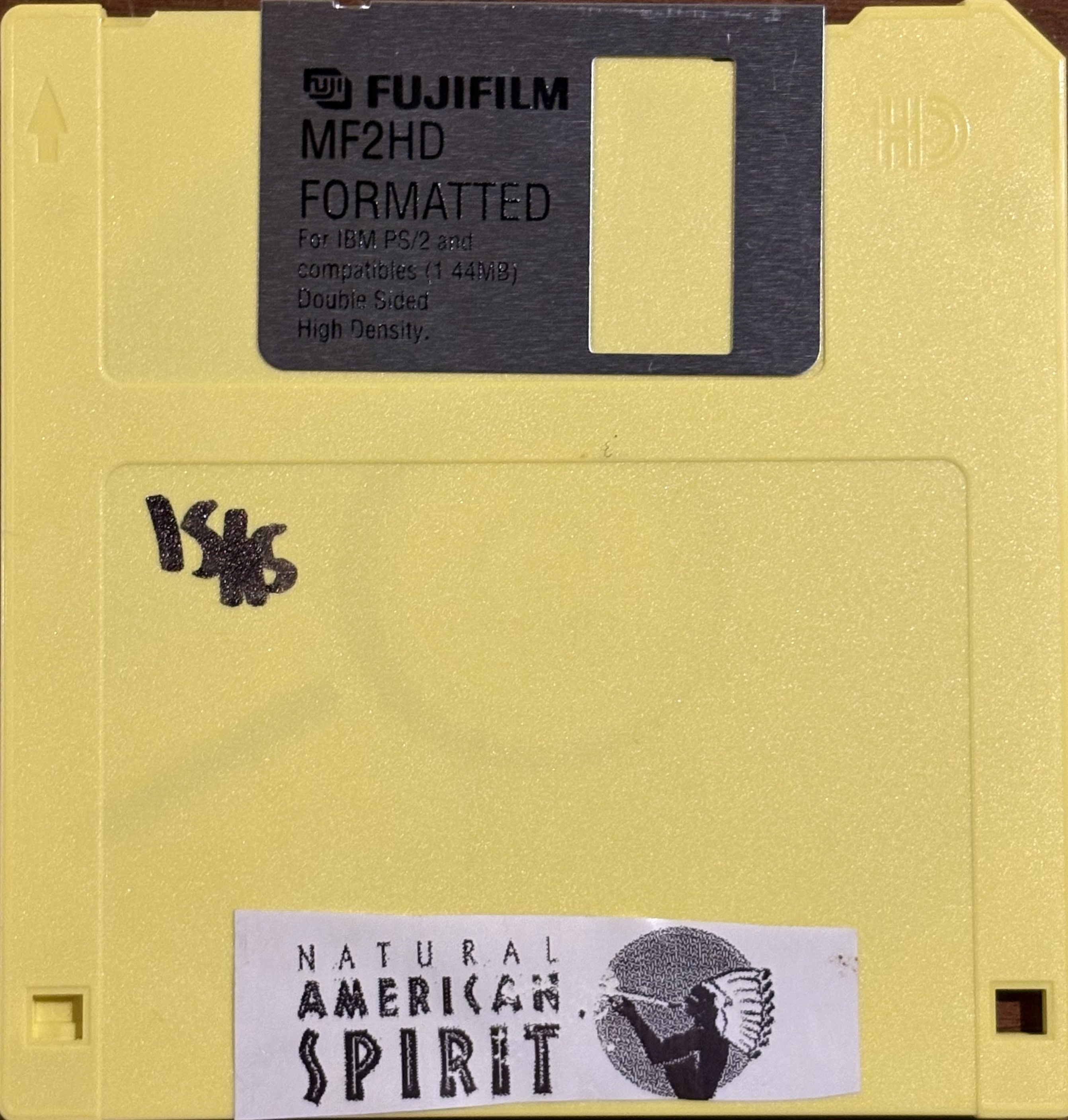 Yellow Floppy Disk 1/6
