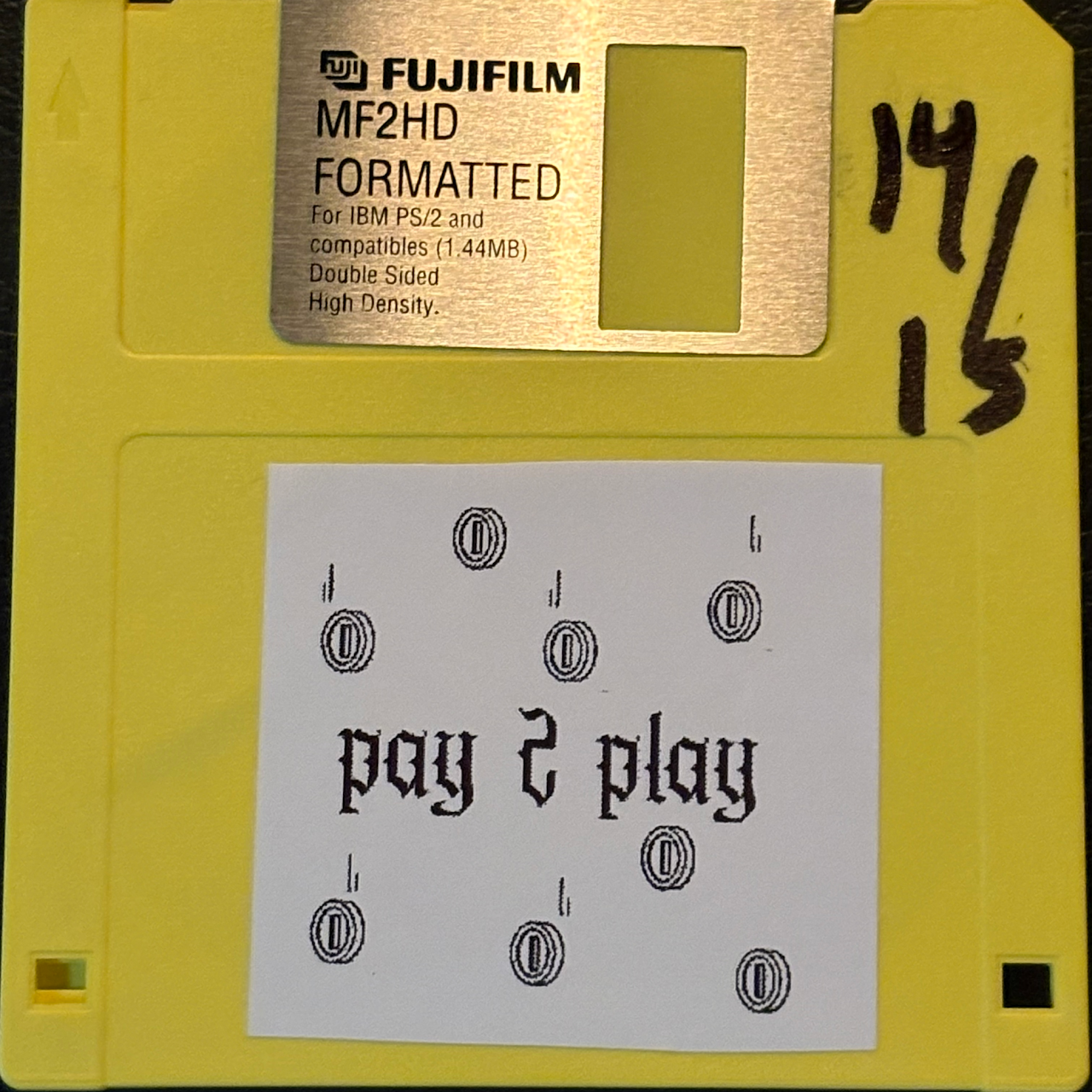 Yellow Floppy Disk 14/15
