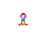 Carl Spatski, one of the twenty pilots, in pixels